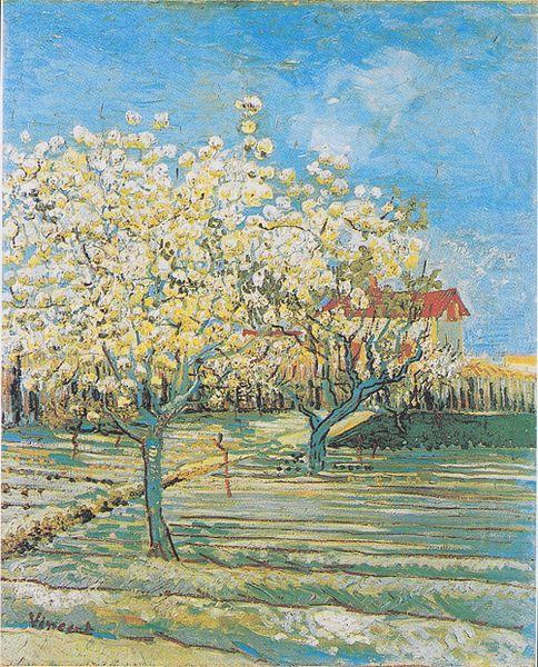 Vincent Van Gogh Flowering orchard china oil painting image